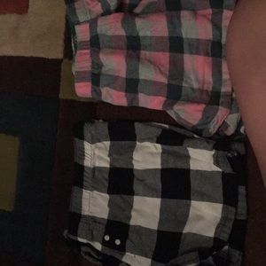 2 Plaid Pj Shorts